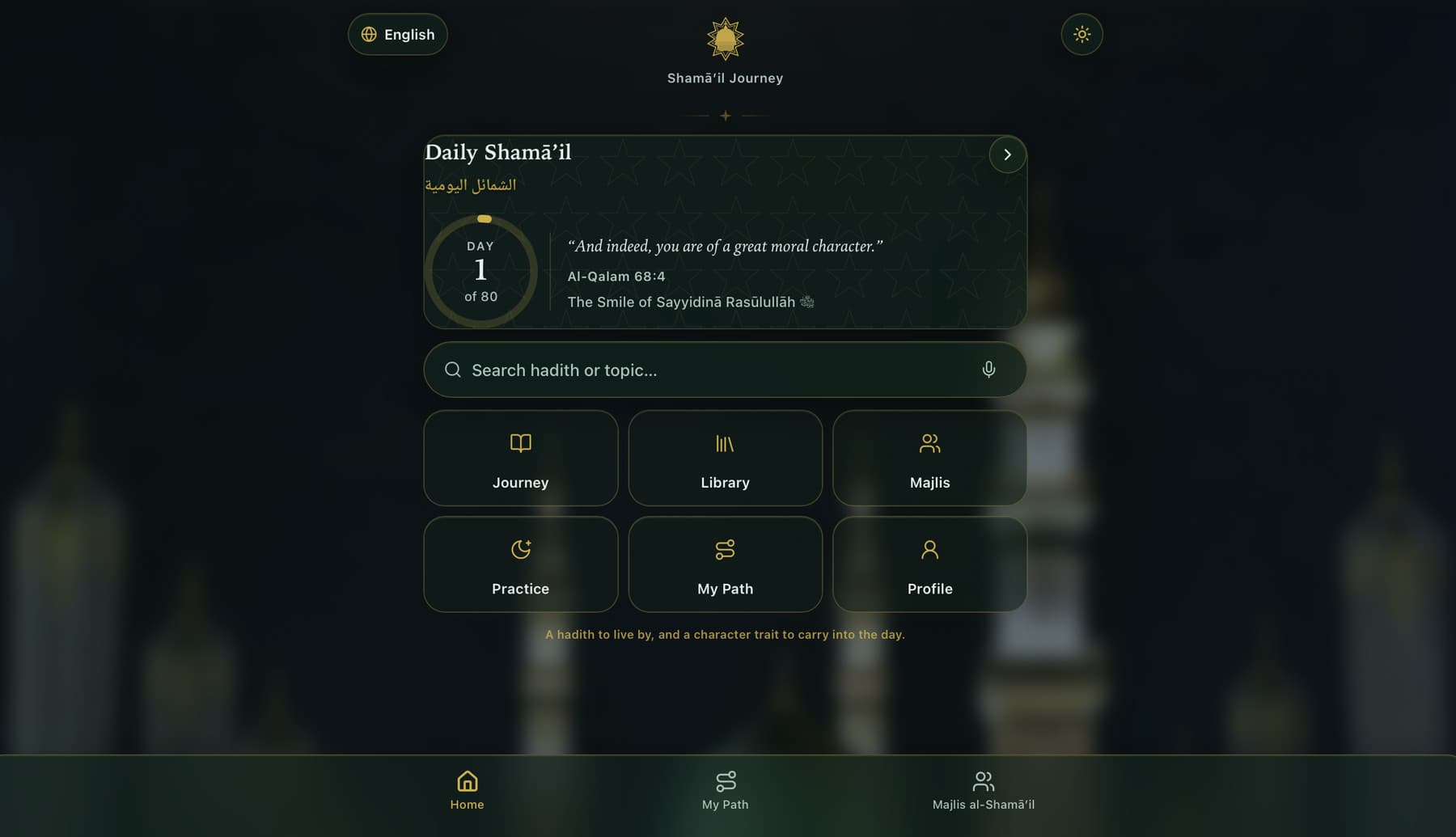 Shamā’il Journey — Daily Shamā’il.