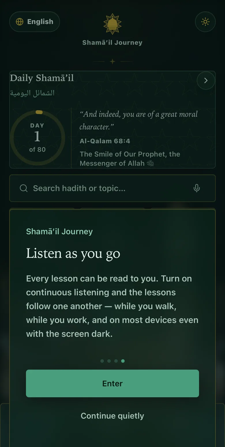 Listen as you go.